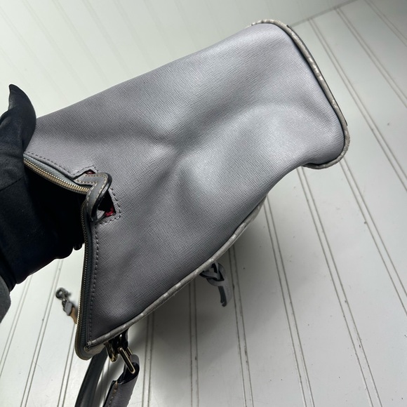 Dooney & Bourke Maxi Quilt Sydney Gray Satchel Shoulder Bag Vintage $400 - Picture 14 of 15